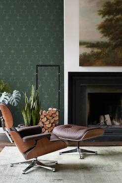 Origin Wallcoverings papier peint ornement vert foncé - 50 x 900 cm - 347924