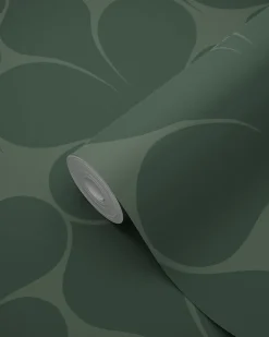 Origin Wallcoverings papier peint ornement vert foncé - 50 x 900 cm - 347924