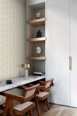 Origin Wallcoverings papier peint art déco sable beige - 50 x 900 cm - 347967