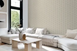 Origin Wallcoverings papier peint art déco sable beige - 50 x 900 cm - 347967