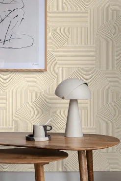 Origin Wallcoverings papier peint graphique 3D sable beige - 53 cm x 10.05 m - 348015