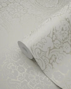Origin Wallcoverings papier peint ornement beige clair brillant - 53 cm x 10.05 m - 347329