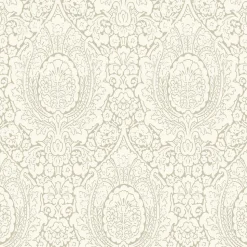 Origin Wallcoverings papier peint ornement beige clair brillant - 53 cm x 10.05 m - 347329
