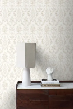 Origin Wallcoverings papier peint ornement blanc - 53 cm x 10.05 m - 326134