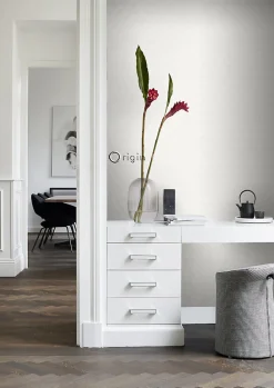 Origin Wallcoverings papier peint ornement blanc - 53 cm x 10.05 m - 346240