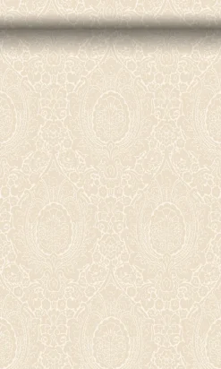 Origin Wallcoverings papier peint ornement beige crème - 53 cm x 10.05 m - 345433