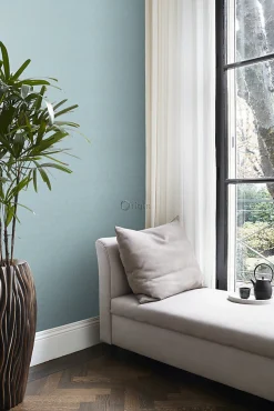 Origin Wallcoverings papier peint ornement bleu glace - 53 cm x 10.05 m - 346246