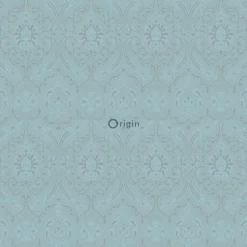 Origin Wallcoverings papier peint ornement bleu glace - 53 cm x 10.05 m - 346246