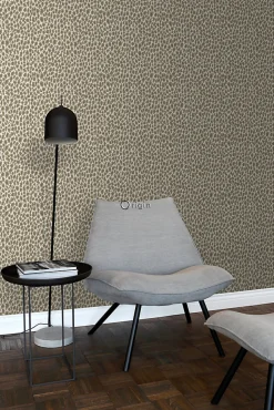 Origin Wallcoverings papier peint peau de léopard beige - 53 cm x 10.05 m - 347427