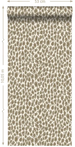 Origin Wallcoverings papier peint peau de léopard beige - 53 cm x 10.05 m - 347427