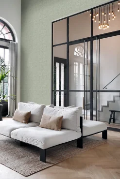 Origin Wallcoverings papier peint motif de carrellages avec imitation peau de serpent gris pâle - 53 cm x 10.05 m - 347784