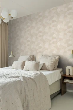 Origin Wallcoverings papier peint graphique 3D blanc cassé - 53 cm x 10.05 m - 347986