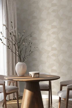 Origin Wallcoverings papier peint graphique 3D blanc cassé - 53 cm x 10.05 m - 347986