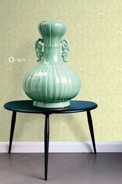 Origin Wallcoverings papier peint ornement vert - 53 cm x 10.05 m - 346531