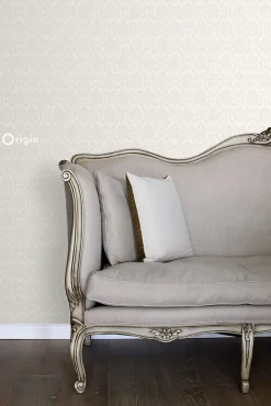 Origin Wallcoverings papier peint ornement blanc - 53 cm x 10.05 m - 346201