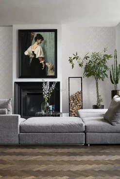 Origin Wallcoverings papier peint ornement gris - 53 cm x 10.05 m - 346217