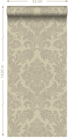 Origin Wallcoverings papier peint ornement beige chaud - 53 cm x 10.05 m - 346238