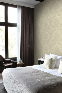 Origin Wallcoverings papier peint ornement beige chaud - 53 cm x 10.05 m - 347042