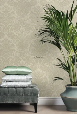 Origin Wallcoverings papier peint ornement beige chaud - 53 cm x 10.05 m - 347042