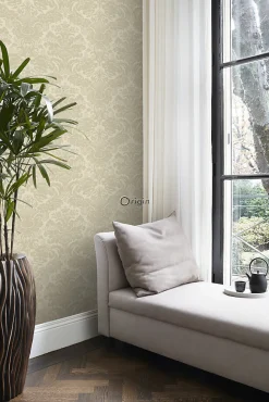 Origin Wallcoverings papier peint ornement beige chaud - 53 cm x 10.05 m - 347042