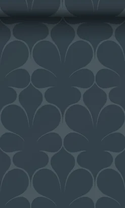 Origin Wallcoverings papier peint ornement bleu foncé - 50 x 900 cm - 347925