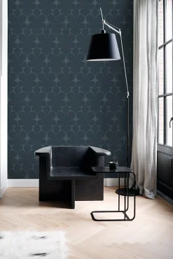 Origin Wallcoverings papier peint ornement bleu foncé - 50 x 900 cm - 347925