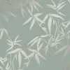 Origin Wallcoverings papier peint feuilles de bambou vert - 53 cm x 10.05 m - 347736