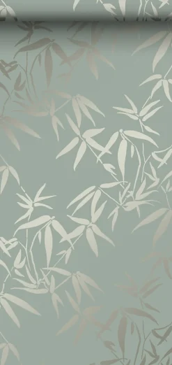 Origin Wallcoverings papier peint feuilles de bambou vert - 53 cm x 10.05 m - 347736