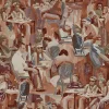 Origin Wallcoverings papier peint motif figurativ brun rouille - 53 cm x 10.05 m - 347420