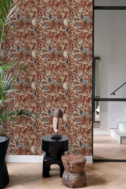 Origin Wallcoverings papier peint motif figurativ brun rouille - 53 cm x 10.05 m - 347420