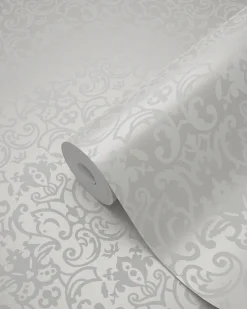 Origin Wallcoverings papier peint ornement blanc et gris clair - 53 cm x 10.05 m - 346536