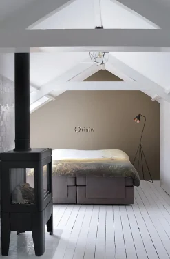 Origin Wallcoverings papier peint uni bronze brillant - 53 cm x 10.05 m - 345707