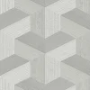 Origin Wallcoverings papier peint graphique 3D gris - 53 cm x 10.05 m - 347947