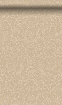 Origin Wallcoverings papier peint ornement beige champagne - 53 cm x 10.05 m - 345427