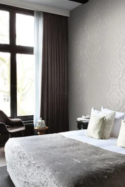 Origin Wallcoverings papier peint ornement taupe - 53 cm x 10.05 m - 346211