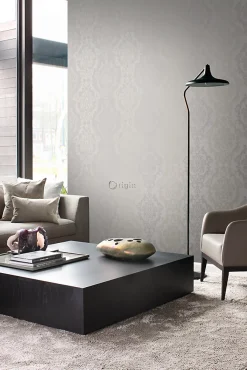 Origin Wallcoverings papier peint ornement taupe - 53 cm x 10.05 m - 346211