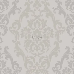 Origin Wallcoverings papier peint ornement taupe - 53 cm x 10.05 m - 346211