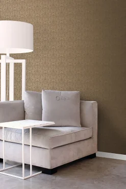 Origin Wallcoverings papier peint ornement bronze brillant - 53 cm x 10.05 m - 346533