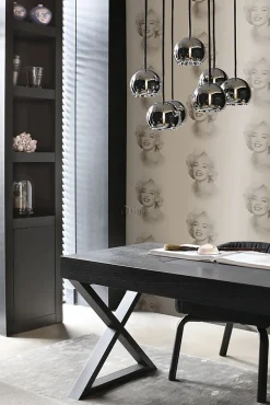 Origin Wallcoverings papier peint Marilyn Monroe bronze brillant - 53 cm x 10.05 m - 326351