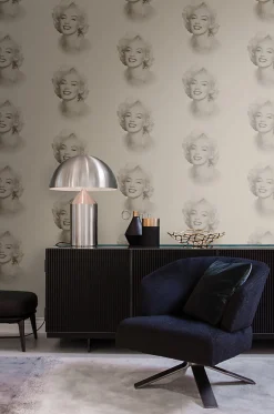 Origin Wallcoverings papier peint Marilyn Monroe bronze brillant - 53 cm x 10.05 m - 326351