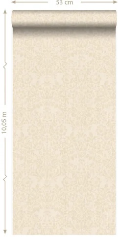 Origin Wallcoverings papier peint ornement blanc d'ivoire - 53 cm x 10.05 m - 345412