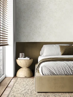 Origin Wallcoverings papier peint feuilles de bambou beige - 53 cm x 10.05 m - 347735