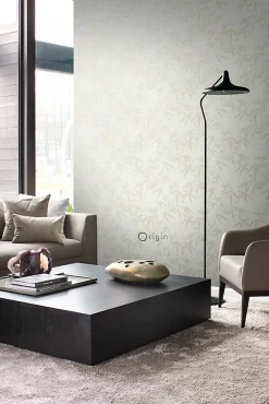 Origin Wallcoverings papier peint feuilles de bambou beige - 53 cm x 10.05 m - 347735