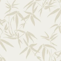 Origin Wallcoverings papier peint feuilles de bambou beige - 53 cm x 10.05 m - 347735