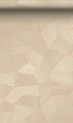 Origin Wallcoverings papier peint graphique 3D couleur sable - 53 cm x 10.05 m - 347983