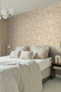 Origin Wallcoverings papier peint graphique 3D couleur sable - 53 cm x 10.05 m - 347983