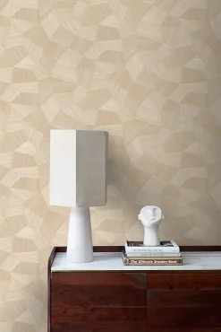 Origin Wallcoverings papier peint graphique 3D couleur sable - 53 cm x 10.05 m - 347983