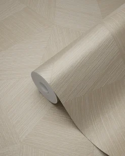 Origin Wallcoverings papier peint graphique 3D couleur sable - 53 cm x 10.05 m - 347983