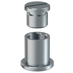 Pack 4 de plots de fixation plafond pour suspension de câble nickelé - Artiteq