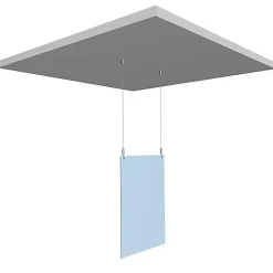 Pack 4 de plots de fixation plafond pour suspension de câble
